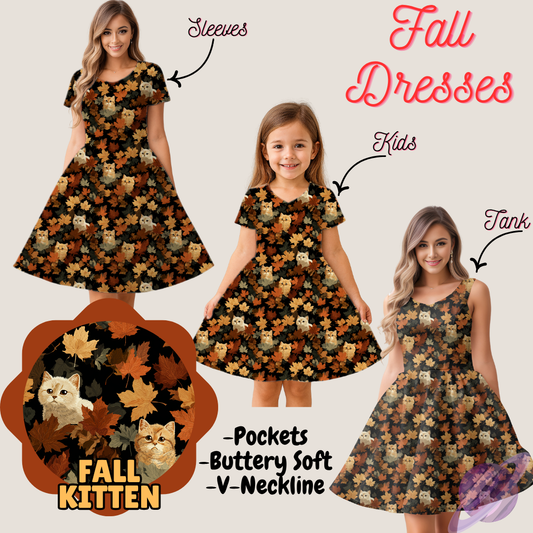 FALL KITTEN- FALL DRESS PREORDER- CLOSING 9/12