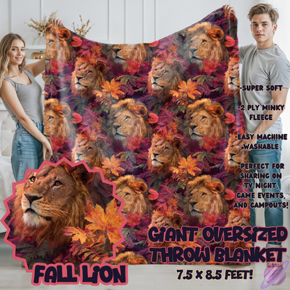 FALL LION-OVERSIZED THROW 14-PREORDER CLOSING 10/8