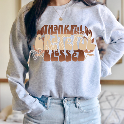 THANKFUL GRATEFUL BLESSED CREWNECK SWEATSHIRT