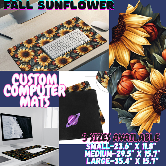 FALL SUNFLOWER - COMPUTER MAT PREORDER CLOSING 12/6