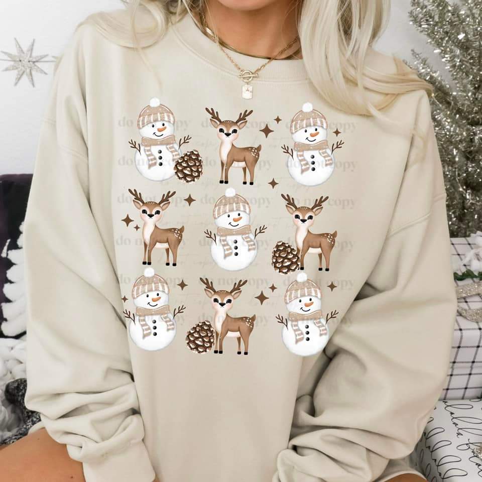 SNOWMAN DEER SWEATSHIRT