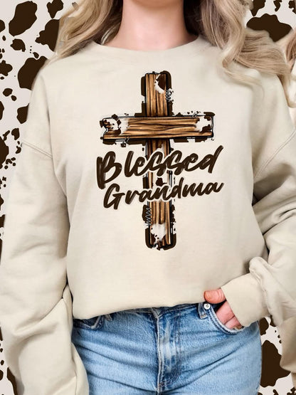 BLESSED CROSS NAME COLLECTION SWEATSHIRT (Multiple Options)