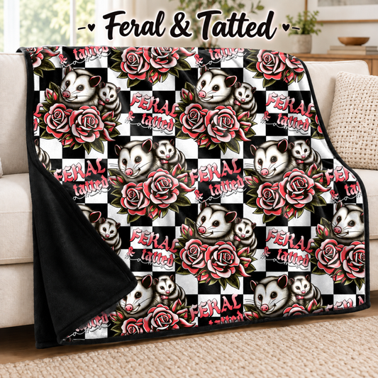 Feral & Tatted-Soft Throw Blanket 14 Run-Due 9/28