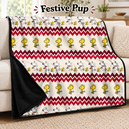 Festive Pup-Soft Throw Blanket 14 Run-Due 9/28