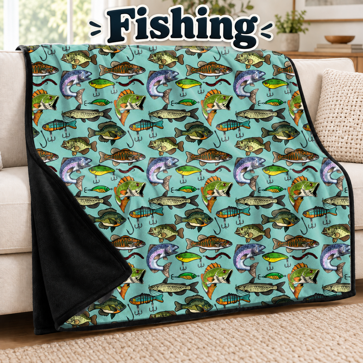 Fishing-Soft Throw Blanket 14 Run-Due 9/28