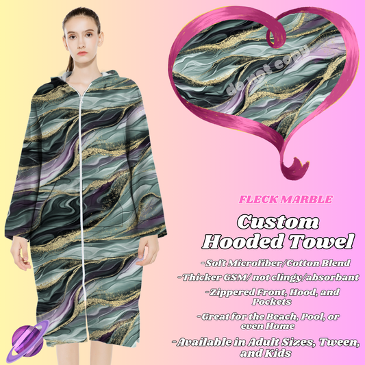 FLECK MARBLE- HOODED TOWEL- PREORDER CLOSING 4/27