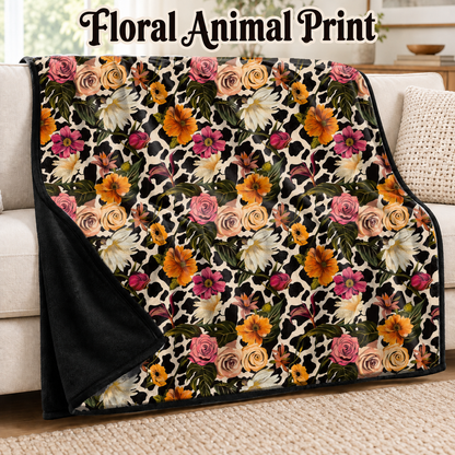 Floral Animal Print-Soft Throw Blanket 14 Run-Due 9/28