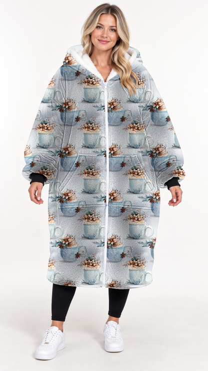 FLORAL COCOA-HOODIE BLANKET PREORDER-CLOSING 9/20