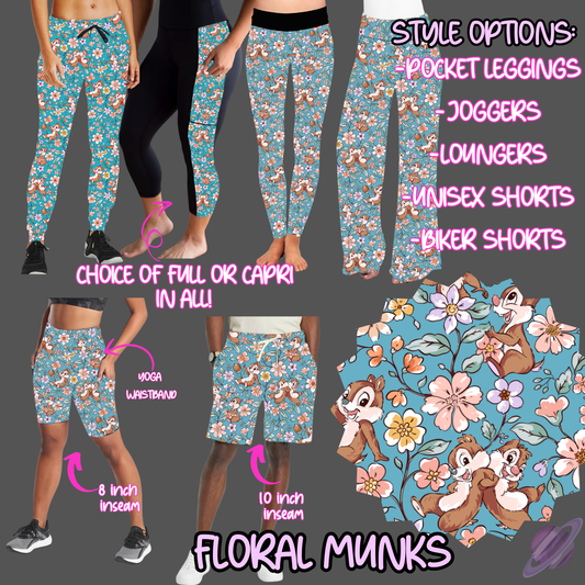 FLORAL MUNKS-6 STYLES OF BOTTOMS-PREORDER CLOSING 2/17