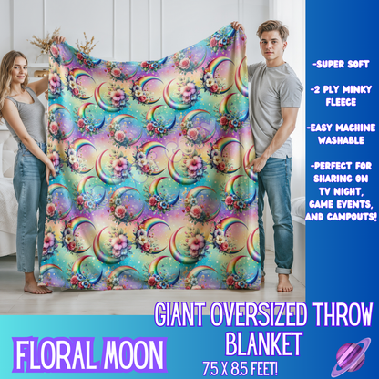 FLORAL MOON - GIANT SHAREABLE THROW BLANKETS ROUND 9 - PREORDER CLOSING 11/6