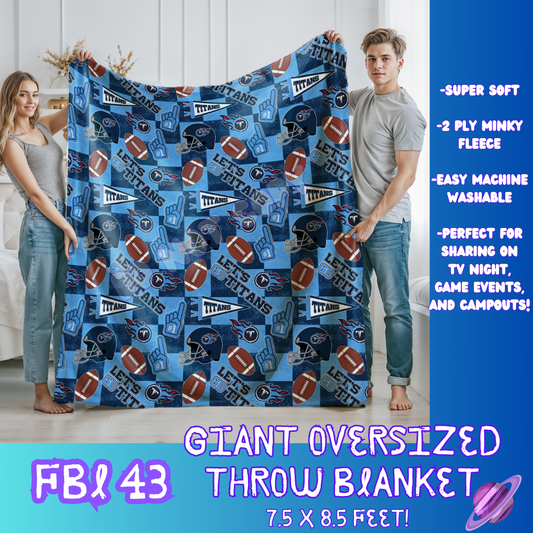 FBL43 - GIANT SHAREABLE THROW BLANKETS ROUND 8 -PREORDER CLOSING 9/8