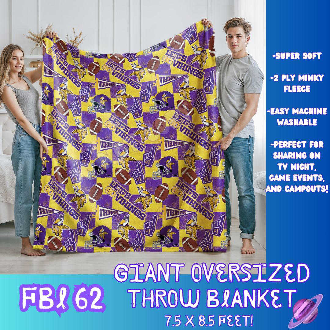 FBL62 - GIANT SHAREABLE THROW BLANKETS ROUND 8 -PREORDER CLOSING 9/8