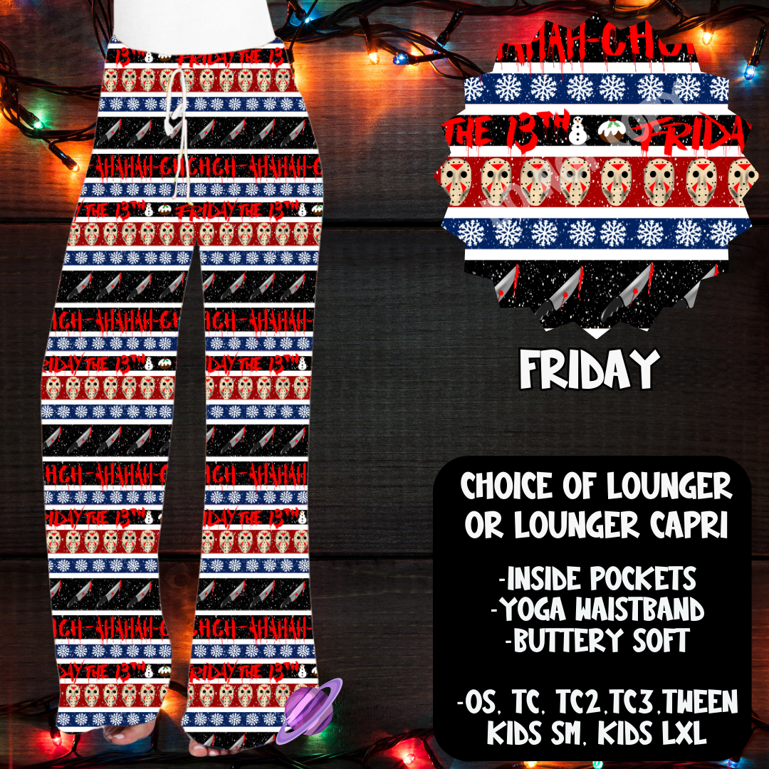 FRIDAY  - LOUNGER XMAS SWEATER RUN CLOSING 10/30