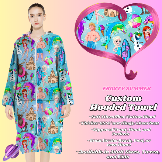 FROSTY SUMMER- HOODED TOWEL- PREORDER CLOSING 4/27