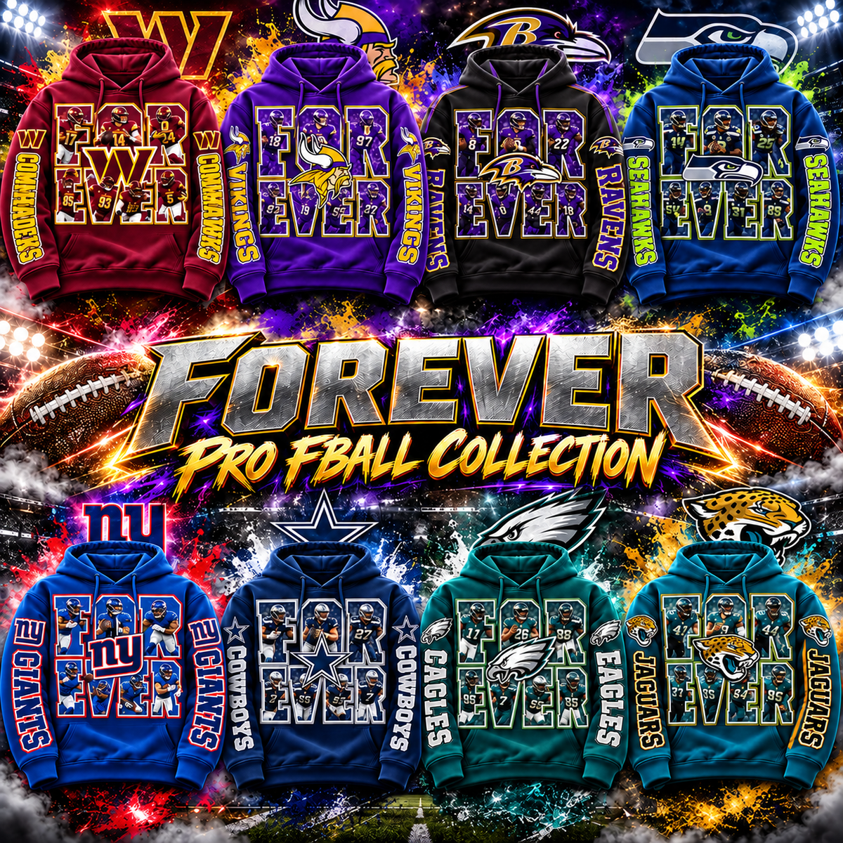 FOREVER PRO FB HOODIE W/ SLEEVE PRINT GROUP 2