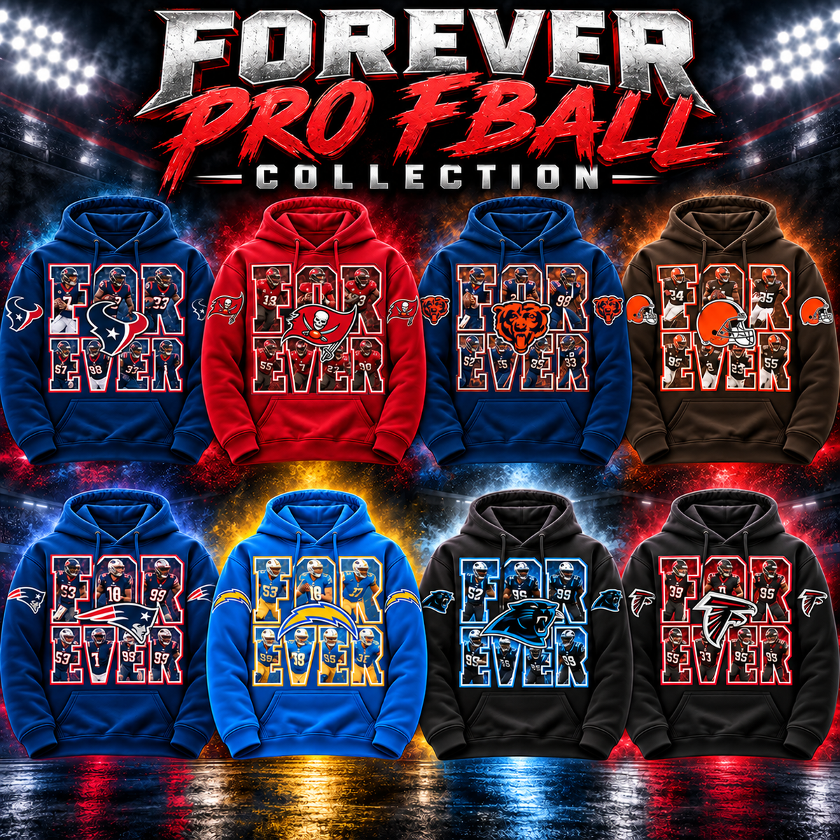 FOREVER PRO FB HOODIE W/ SLEEVE PRINT GROUP 4