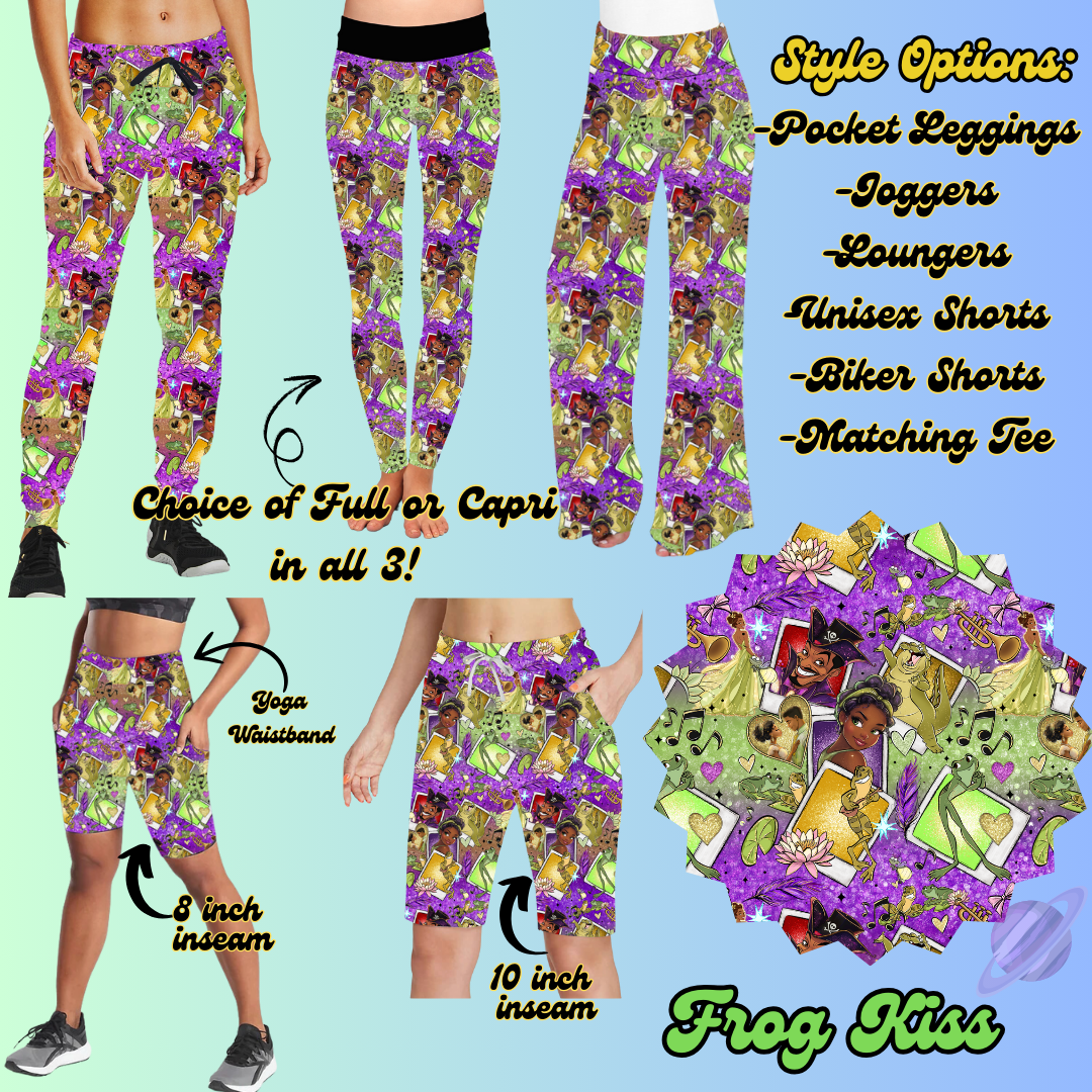 FROG KISS- LEGGING/JOGGER/LOUNGER/SHORTS - ALL THINGS MAGICAL PREORDER CLOSING 2/4