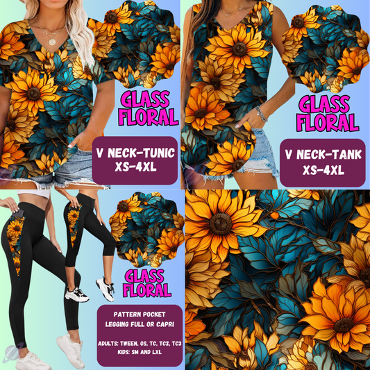 GLASS FLORAL-PPO 13- TOPS AND BOTTOMS-PREORDER CLOSING 6/15