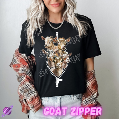 ZIPPER RUN-GOAT ZIPPER-UNISEX TEE ADULTS/KIDS PREORDER CLOSING 1/29 ETA APRIL