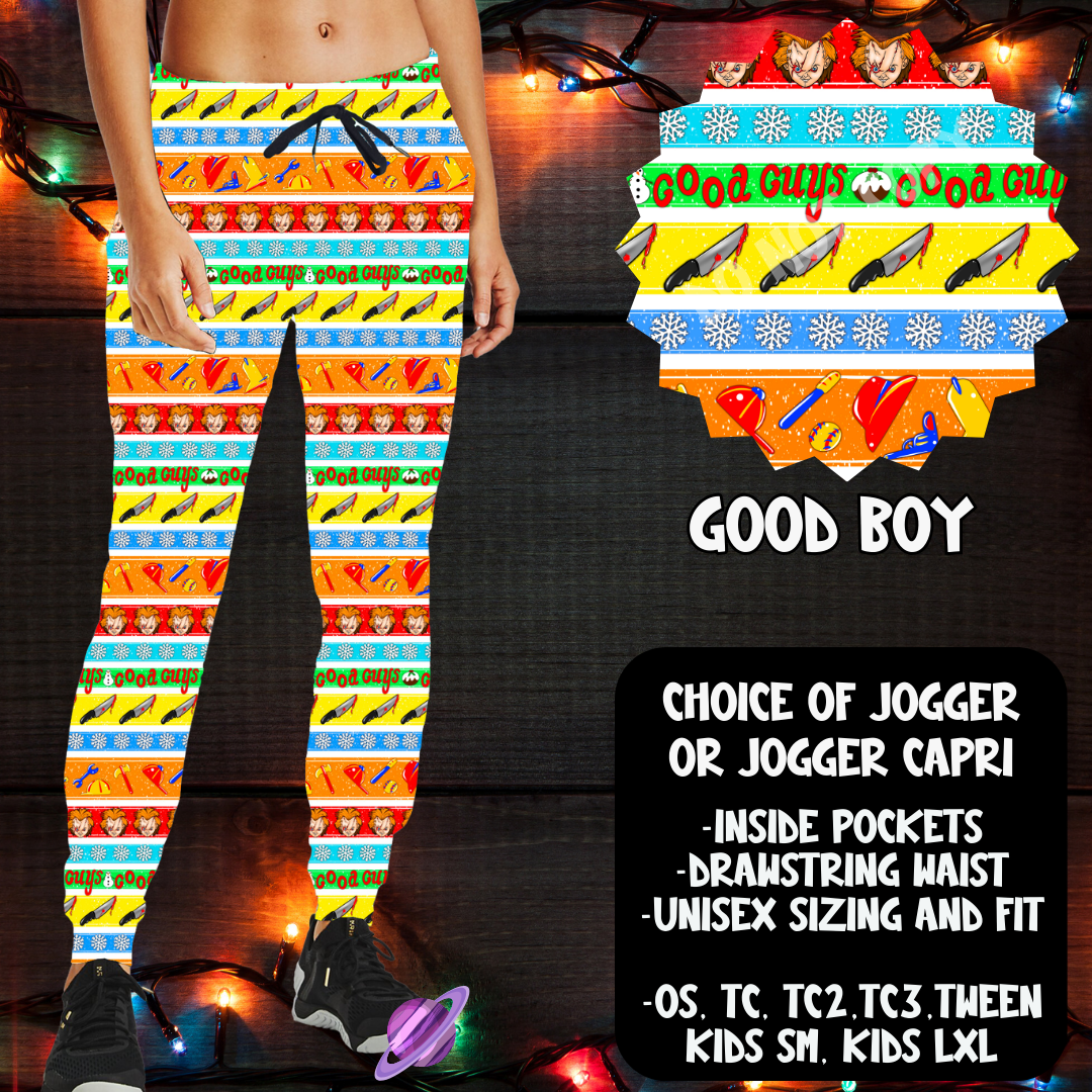 GOOD BOY - JOGGER/CAPRI XMAS SWEATER RUN CLOSING 10/30