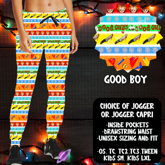 GOOD BOY - JOGGER/CAPRI XMAS SWEATER RUN CLOSING 10/30