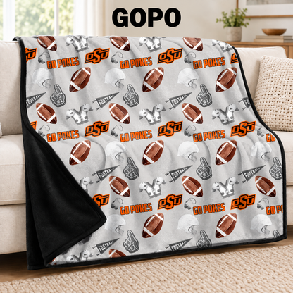 GOPO-FOOTBALL SOFT BLACK THROW-PREORDER CLOSING 9/30