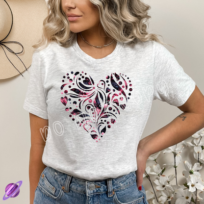 GOTHIC HEART - VALENTINE RUN 1-UNISEX TEE