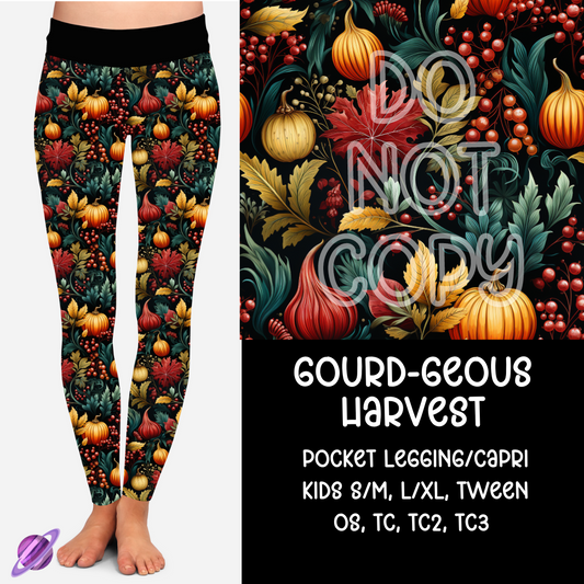 GOURD-GOUS HARVEST - THANKFUL MINI - LEGGING/CAPRI PREORDER CLOSING 9/6