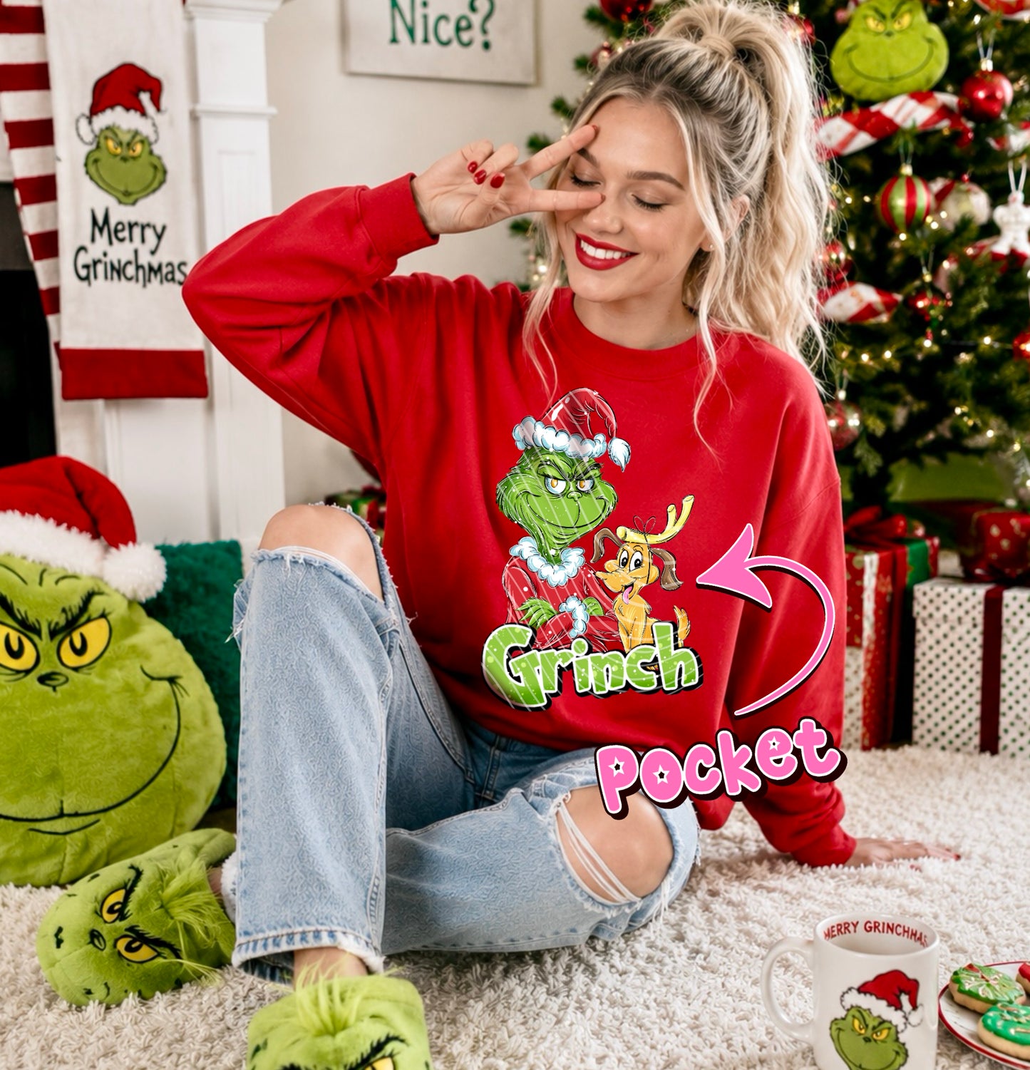 MEAN GREEN 2- CREWNECK SWEATSHIRT