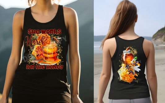 HARD FOR HONEY TANK DOUBLE SIDED