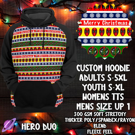 HERO DUO-HOODIE-XMAS SWEATER PREORDER-9/27