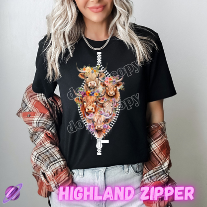 ZIPPER RUN-HIGHLAND ZIPPER-UNISEX TEE ADULTS/KIDS PREORDER CLOSING 1/29 ETA APRIL