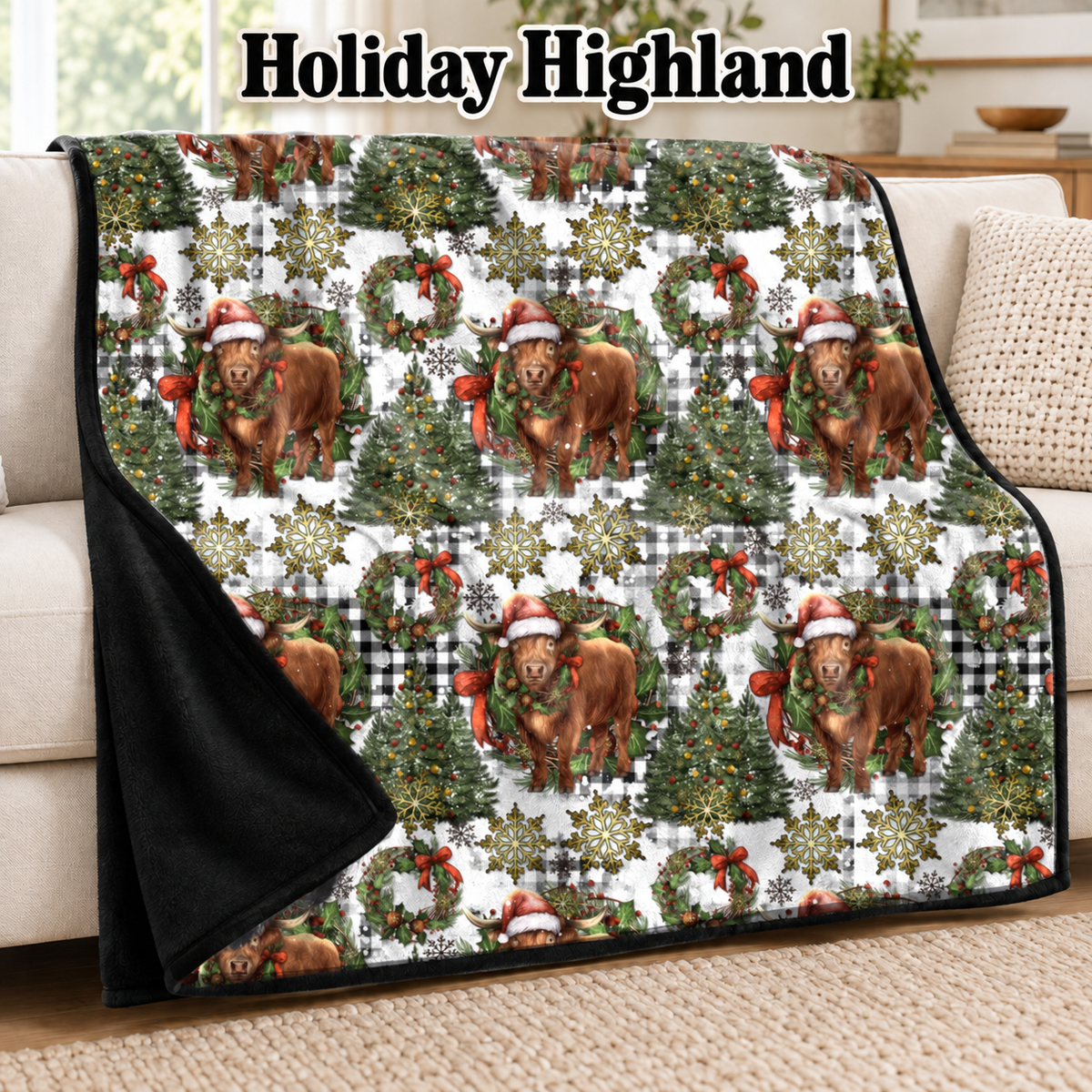 Holiday Highland-Soft Throw Blanket 14 Run-Due 9/28