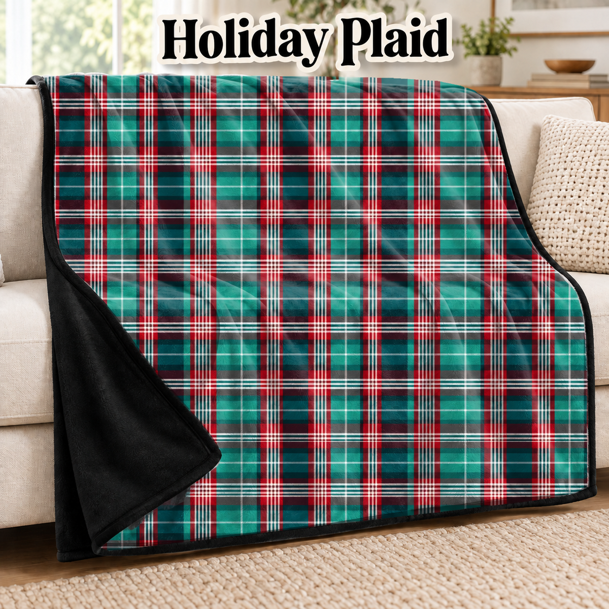 Holiday Plaid-Soft Throw Blanket 14 Run-Due 9/28