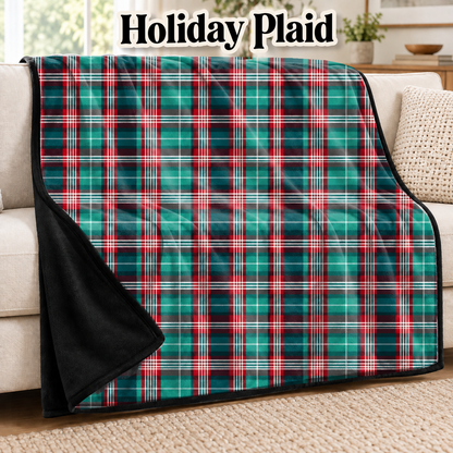 Holiday Plaid-Soft Throw Blanket 14 Run-Due 9/28