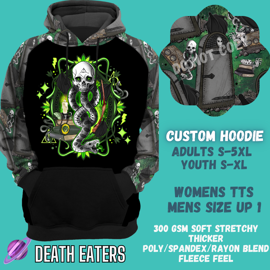 DEATH EATERS - CUSTOM DESIGNED HOODIE RUN PREORDER CLOSING 9/27