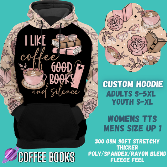 COFFEE BOOKS - CUSTOM DESIGNED HOODIE RUN PREORDER CLOSING 9/27