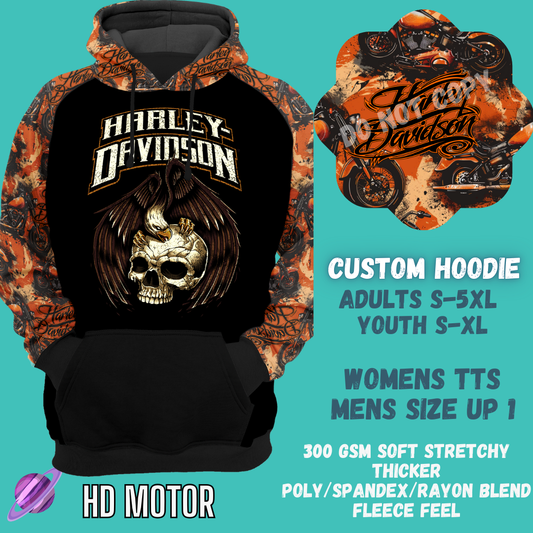 HD MOTOR - CUSTOM DESIGNED HOODIE RUN PREORDER CLOSING 9/27