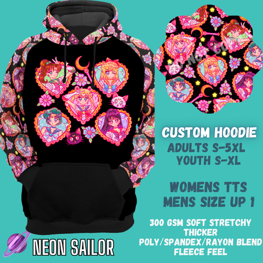 NEON SAILOR - CUSTOM DESIGNED HOODIE RUN PREORDER CLOSING 9/27