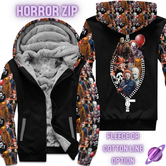 JACKET RUN 14-HORROR ZIP-FLEECE OR COTTON LINER-PREORDER CLOSING 12/16