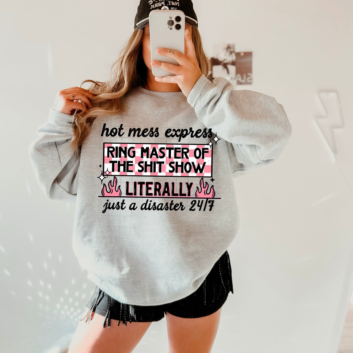HOT MESS EXPRESS RING MASTER SWEATSHIRT