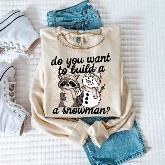 BUILD A SNOWMAN SWEATSHIRT