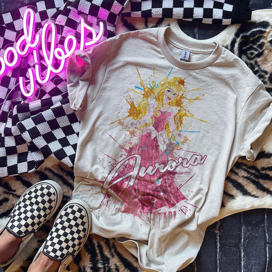 SLEEPY PRINCESS SPLATTER TEE