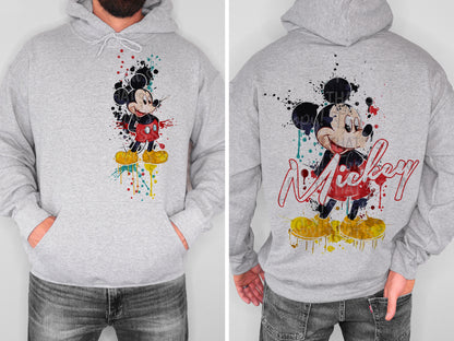 MOUSE SPLATTER DOUBLE SIDED HOODIE