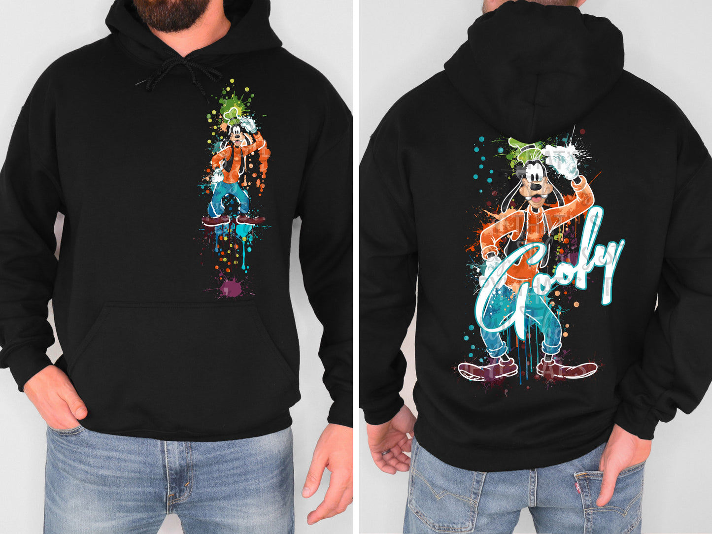 SILLY DOG DOUBLE SIDED HOODIE