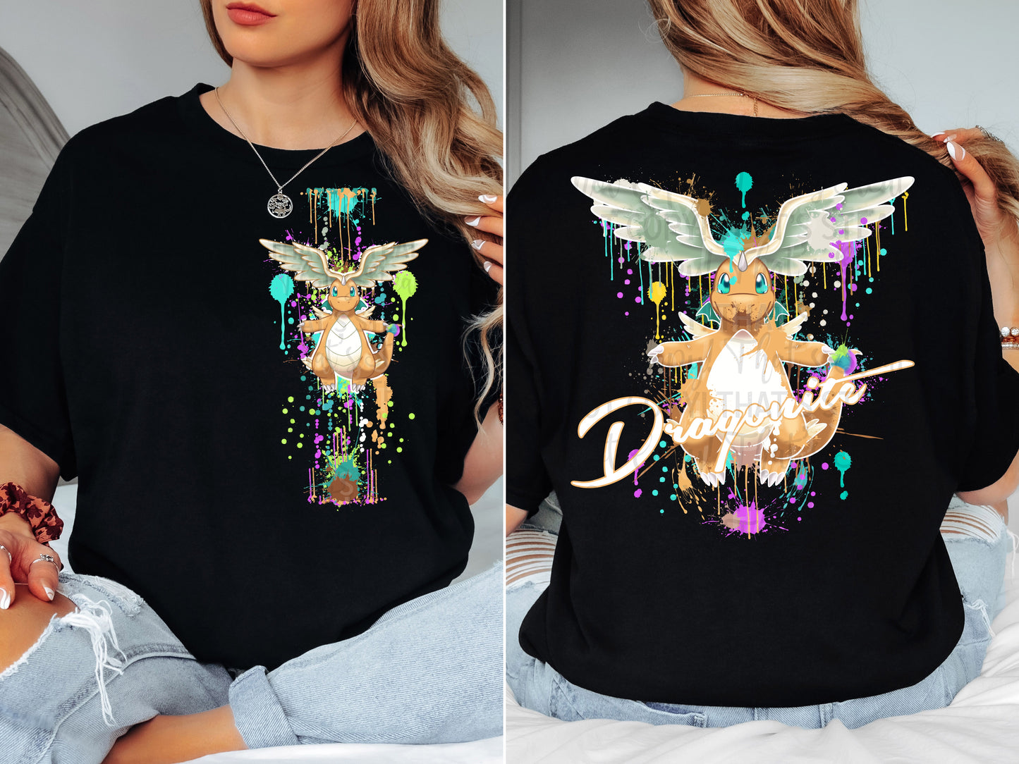 DRAGON SPLATTER DOUBLE SIDED TEE