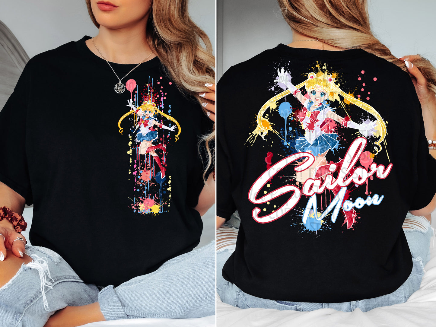 MOON SPLATTER DOUBLE SIDED TEE