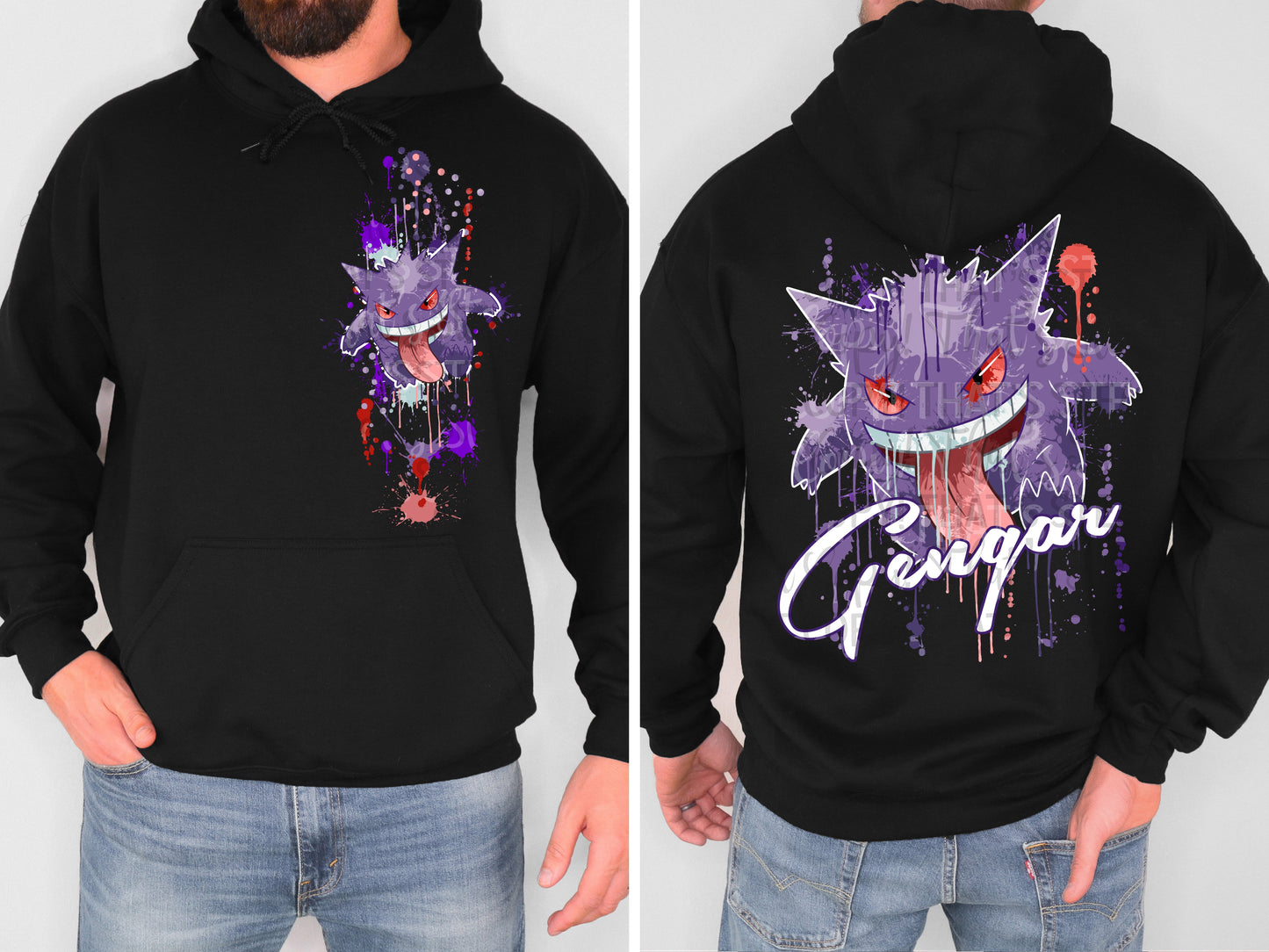 GANG SPLATTER DOUBLE SIDED HOODIE