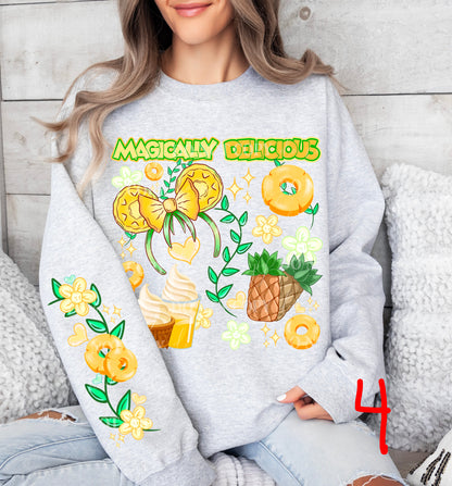 MAGICALLY DELICIOUS SWEATSHIRT W/ SLEEVE PRINT COLLECTION