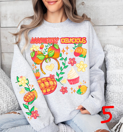 MAGICALLY DELICIOUS SWEATSHIRT W/ SLEEVE PRINT COLLECTION